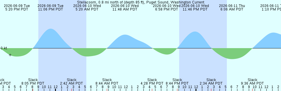 Tide chart:  Weehawken, Days Point, New Jersey (2)
