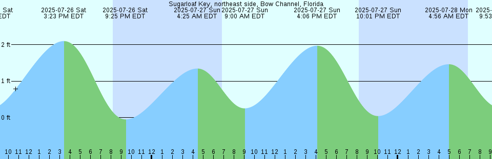 Tide chart: Wellington, New Zealand